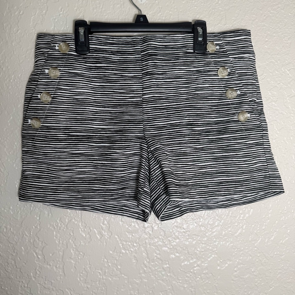 LOFT "The Riviera" Shorts Striped Sailor -Style Design Size 4 Preppy Coastal